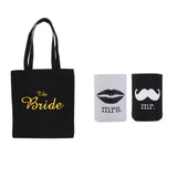 Maxbell Neoprene Beer Tin Can Cooler Sleeves Holders Bride Tote Bag Wedding Favors