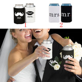 Maxbell Neoprene Beer Tin Can Cooler Sleeves Holders Bride Tote Bag Wedding Favors