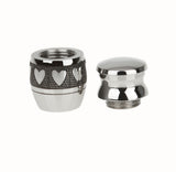 Maxbell 6 Pieces Pigeon and Heart Pattern Stainless Steel Cremation Urn Ash Holder