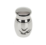 Maxbell 6 Pieces Pigeon and Heart Pattern Stainless Steel Cremation Urn Ash Holder