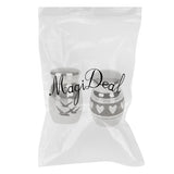 Maxbell 6 Pieces Pigeon and Heart Pattern Stainless Steel Cremation Urn Ash Holder