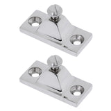 Maxbell 2 Pieces 316 Stainless Steel Bimini Top Deck Hinge Side Mount for Marine, Boats, Canopy Tops