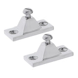 Maxbell 2 Pieces 316 Stainless Steel Bimini Top Deck Hinge Side Mount for Marine, Boats, Canopy Tops