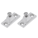 Maxbell 2 Pieces 316 Stainless Steel Bimini Top Deck Hinge Side Mount for Marine, Boats, Canopy Tops