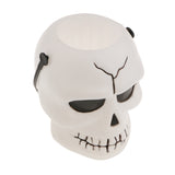 Maxbell 3Pcs Halloween Kids Trick or Treat Candy Bucket with Handle Candy Bowl Skull