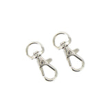 Maxbell 30pcs Silver Tone Metal Trigger Snap Hook Clip Keychain Key Ring Clasp 30mm