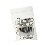 Maxbell 30pcs Silver Tone Metal Trigger Snap Hook Clip Keychain Key Ring Clasp 30mm