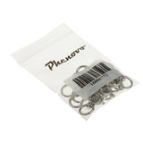 Maxbell 30pcs Silver Tone Metal Trigger Snap Hook Clip Keychain Key Ring Clasp 30mm