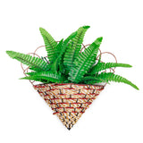 Maxbell Pack of 5PCS Artificial Boston Fern Plant Bush Leave Foliage Home Party Office Table Centerpiece Decor Green