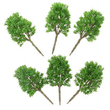 Maxbell 6 Pieces DIY Painted Model Trees Layout Train Landscape Railways Scenery Accessory 1:30 Scale