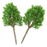 Maxbell 6 Pieces DIY Painted Model Trees Layout Train Landscape Railways Scenery Accessory 1:30 Scale