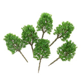 Maxbell 6 Pieces DIY Painted Model Trees Layout Train Landscape Railways Scenery Accessory 1:30 Scale