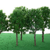 Maxbell 6 Pieces DIY Painted Model Trees Layout Train Landscape Railways Scenery Accessory 1:30 Scale
