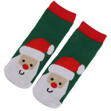 Maxbell 2prs Kids Toddler Christmas Slipper Socks Xmas Stocking Cotton Hosiery