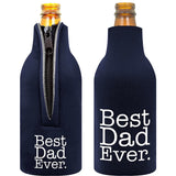 Maxbell 2 Pair of Best Dad Ever Beer Soda Can Cooler Sleeve Wrap Holder Father Gifts