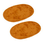 Maxbell 3 Colors Pairs Sew-On Suede Oval Elbow Knee Patches for Sweater Pants Repair Craft