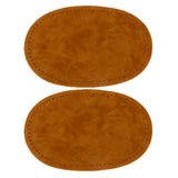 Maxbell 3 Colors Pairs Sew-On Suede Oval Elbow Knee Patches for Sweater Pants Repair Craft