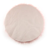 Maxbell 2x Artificial Wool Rug Fluffy Floor Carpet Mat Chair Seat Cushion Light Pink