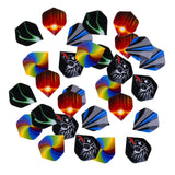 Maxbell 60 Pieces/Pack Assorted Color Durable Professional Standard Dart Flights