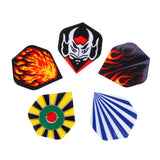Maxbell 60 Pieces/Pack Assorted Color Durable Professional Standard Dart Flights