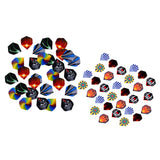 Maxbell 60 Pieces/Pack Assorted Color Durable Professional Standard Dart Flights