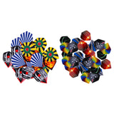 Maxbell 60 Pieces/Pack Assorted Color Durable Professional Standard Dart Flights