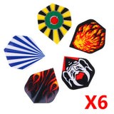 Maxbell 60 Pieces/Pack Assorted Color Durable Professional Standard Dart Flights