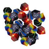Maxbell 60 Pieces/Pack Assorted Color Durable Professional Standard Dart Flights