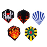 Maxbell 60 Pieces/Pack Assorted Color Durable Professional Standard Dart Flights