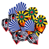 Maxbell 60 Pieces/Pack Assorted Color Durable Professional Standard Dart Flights