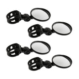 Maxbell 4 Pieces Universal 360 Rotation Bicycle Handlebar Wide Angle Rearview Mirror