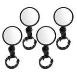 Maxbell 4 Pieces Universal 360 Rotation Bicycle Handlebar Wide Angle Rearview Mirror