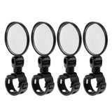 Maxbell 4 Pieces Universal 360 Rotation Bicycle Handlebar Wide Angle Rearview Mirror