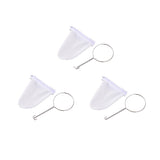 Maxbell 3pcs 5" Traditional Tea Coffee Strainer Handle Filter Sock Cloth White