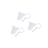 Maxbell 3pcs 5" Traditional Tea Coffee Strainer Handle Filter Sock Cloth White