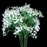 Maxbell Artificial Realistic Simulation Flowers Baby's Breath Gypsophila Artificial Plants Wedding Home DIY Pack of 5PCS White