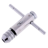 Maxbell 2Pieces Carbon Steel T-Handle Reversible Tap Wrench Tapping Threading Tool M3-M8 M5-M12