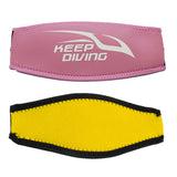 Maxbell 2 Pieces Pink & Yellow Ladies Girls Comfort Neoprene Snorkeling Diving Mask Strap Cover Dive Glasses Belt