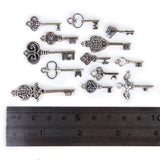 Maxbell 26Pcs Mixed Key Shape Charm DIY Necklace Jewelry Making Pendants DIY Craft