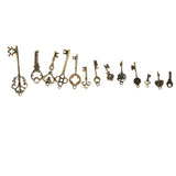 Maxbell 26Pcs Mixed Key Shape Charm DIY Necklace Jewelry Making Pendants DIY Craft