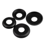 Maxbell 16 Pcs Replacement Longboard / Skateboard Bushings Washers- Skateboard Parts - Black