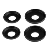 Maxbell 16 Pcs Replacement Longboard / Skateboard Bushings Washers- Skateboard Parts - Black