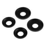 Maxbell 16 Pcs Replacement Longboard / Skateboard Bushings Washers- Skateboard Parts - Black