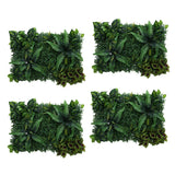 Maxbell 4 pieces Artificial Plants Lawn Wall Wedding Home Gardening Foliage Decor A