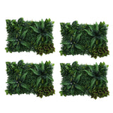 Maxbell 4 pieces Artificial Plants Lawn Wall Wedding Home Gardening Foliage Decor A