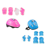 Maxbell 2 Sets Kids Roller Skating Bicycle Helmet Knee Wrist Guard Elbow Pad