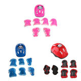 Maxbell 2 Sets Kids Roller Skating Bicycle Helmet Knee Wrist Guard Elbow Pad