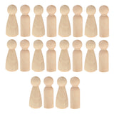 Maxbell 120/set Female Male Wood Peg Dolls Figures Wedding Bride Groom Cake Toppers