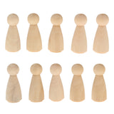 Maxbell 120/set Female Male Wood Peg Dolls Figures Wedding Bride Groom Cake Toppers