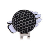 Maxbell 3 Pieces Golf Glove Stainless Steel Golf Ball Marker with Magnetic Hat Clip